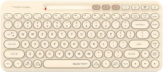 Клавиатура A4Tech Fstyler FBK36C AS  беспров. бежевый BT/Radio