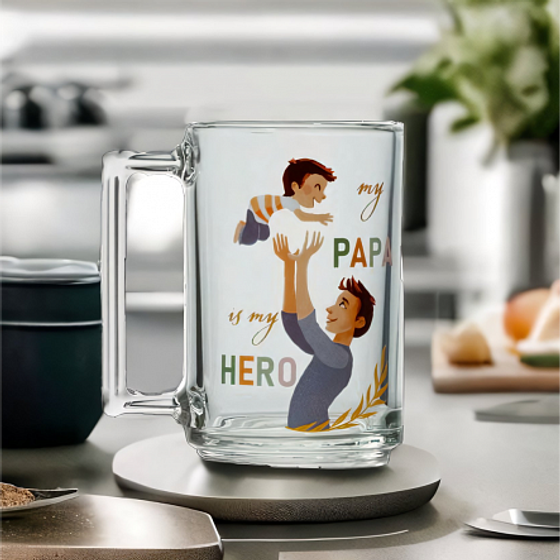 Кружка ФИТНЕС Папа с ребенком 320мл