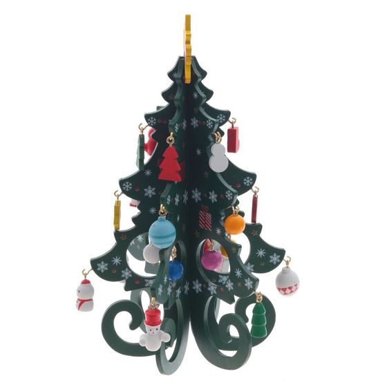 Фигурка декоративная &quot;Ёлка&quot;, L14 W1,5 H18,5 см, 3в.