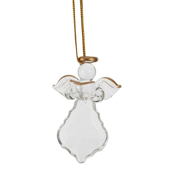 Набор из 12шт Украшение новогоднее "Ангел", L3 W3 H5 см