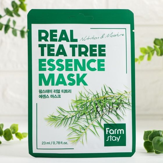 Маска тканевая для лица с экстрактом чайного дерева FarmStay Real Tea Tree Essence Mask, 23 мл