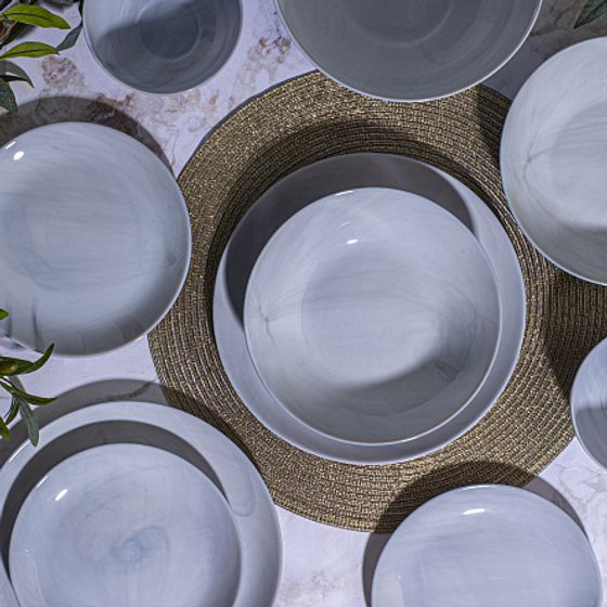 Тарелка суповая 20см ДИВАЛИ МАРБЛ ГРАНИТ