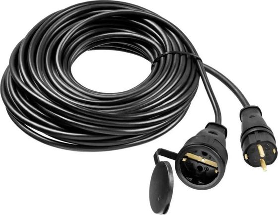 Удлинитель силовой Stayer 55026-20 3x1.5кв.мм 1розет. 20м КГ без катушки черный