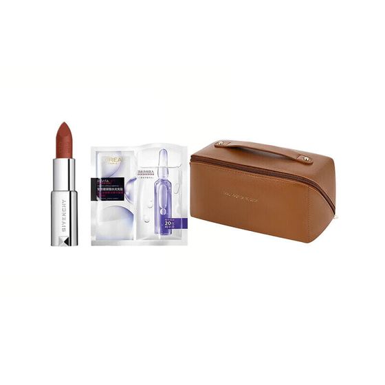 GIVENCHY Red Velvet Lipstick Makeup Sets Easy-to-Blend Brightening Skin Tone Complexion