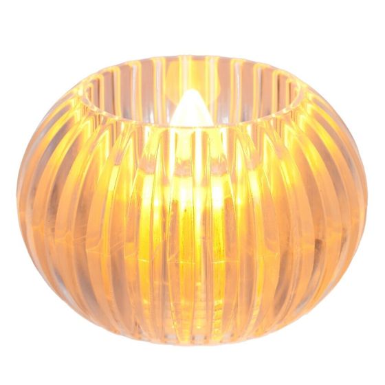 Изделие декоративное &quot;Свеча&quot; (подсветка, 3xLR54) (блок 12шт), L5,5 W5,5 H4 см