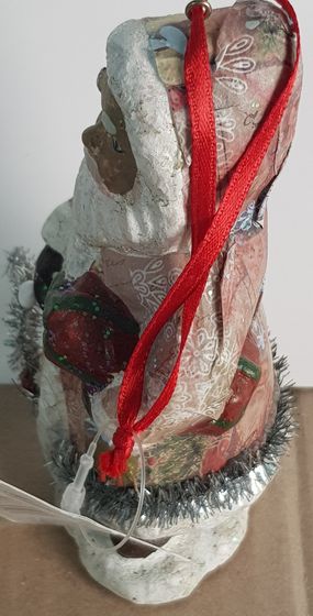 !09 ЕЛОЧНАЯ ИГРУШКА MARKO FERENZO GRANDE - САНТА, 13 СМ.