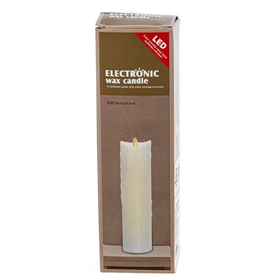 Изделие декоративное &quot;Свеча&quot; (подсвет, AAAх2 н/п) L6 W6 H20 см