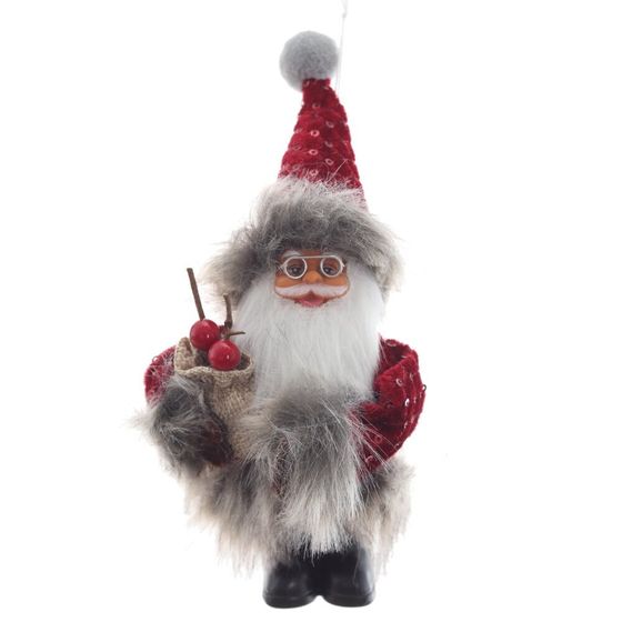 Дед Мороз подвесной, L9 W12 H14 см