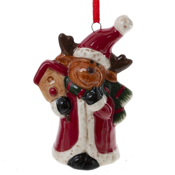 Изделие декоративное подвесное &quot;Сапог/Мишка/Олень/Снеговик&quot;, L6 W3,5 H8 см, 4в.