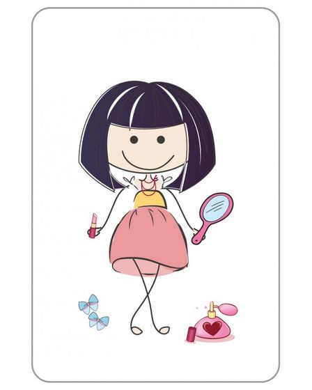 !09 Магнит именной "Брюнетка"