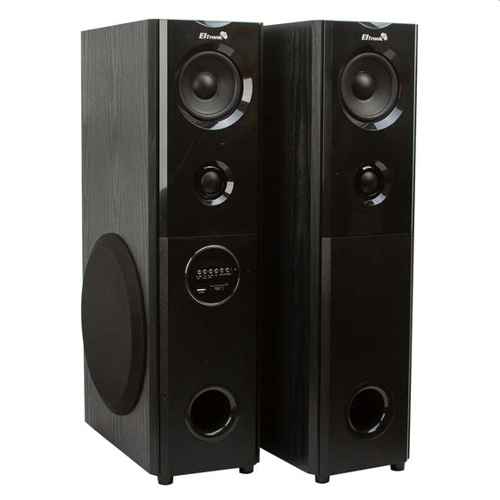 Колонки 2.0 Eltronic 20-82 HOME SOUND динамик 6шт/2х8&quot;; 2х4&quot;; 2х1.5&quot; 100Вт, комплект 2 колонки, черный