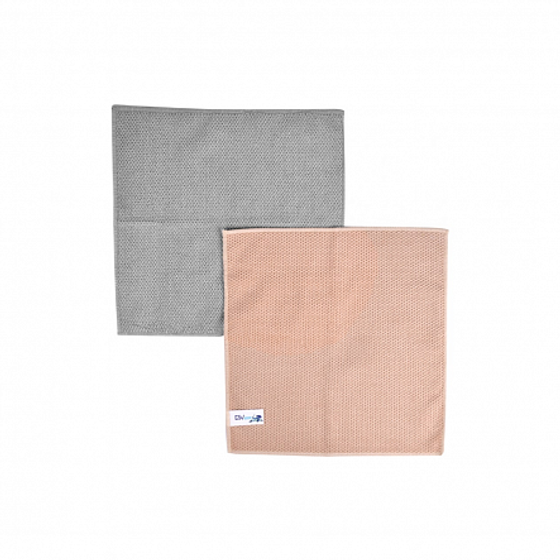 Набор салфеток универсальных из микрофибры 2шт 30х30см плотные