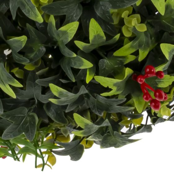 Цветочная композиция "Шар Самшит", L22 W22 H22 см