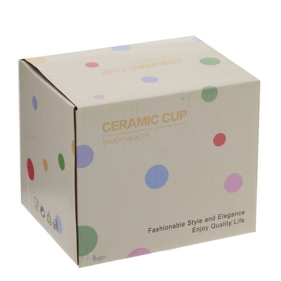 Кружка, 400 мл, L12,5 W8,5 H10,5 см