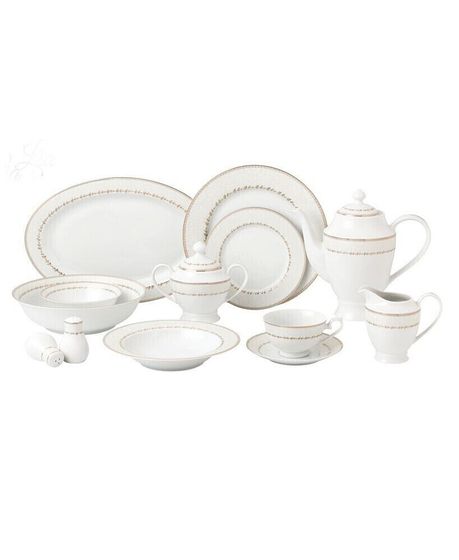 Dinnerware Fine China Service for 8 People-Lia, Set of 57