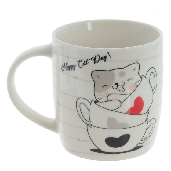 Кружка 350 мл, L11,5 W8,5 H9 см, дизайн микс