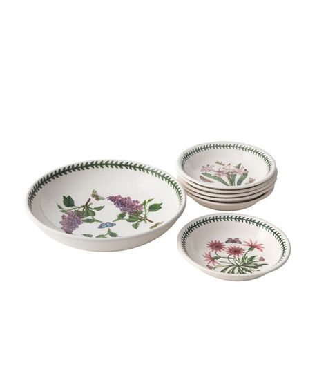 Botanic Garden Pasta Bowl Set, 7 Piece