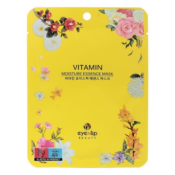 Маска для лица тканевая Eyenlip Moisture Essence Mask Vitamin, 25 мл