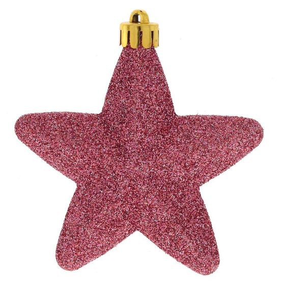 Набор из 6шт Украшение новогоднее &quot;Звезды&quot;, D7,5 см, L13 W2,5 H18,5 см