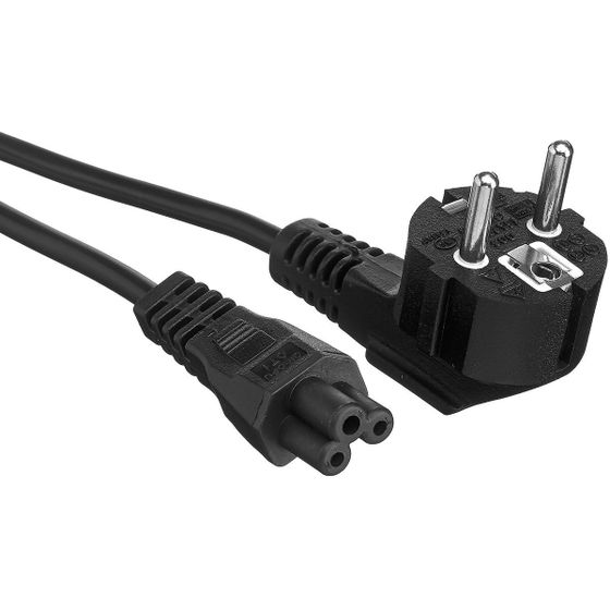 Кабель питания ExeGate Power PC5-1,8P VDE-250V-3*0.5mm2 1.8м Schuko - IEC 320 C5 черный (EP280679RUS)