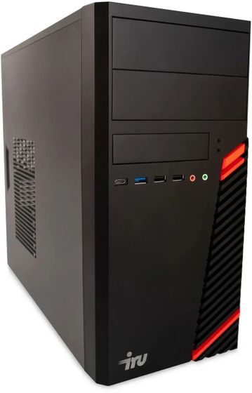 ПК IRU Home 310H6SM MT черный PG G7400 8Gb/256Gb UHDGr710 DOS (1900970)