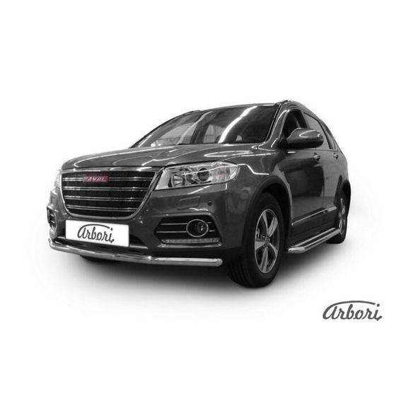 Защита переднего бампера Arbori d57 HAVAL H6 2014-