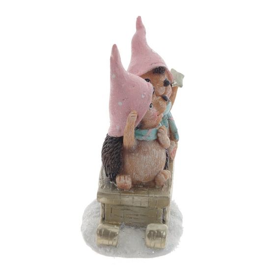 Фигурка декоративная &quot;Ежики&quot;, L9,5 W6,5 H12,5 см