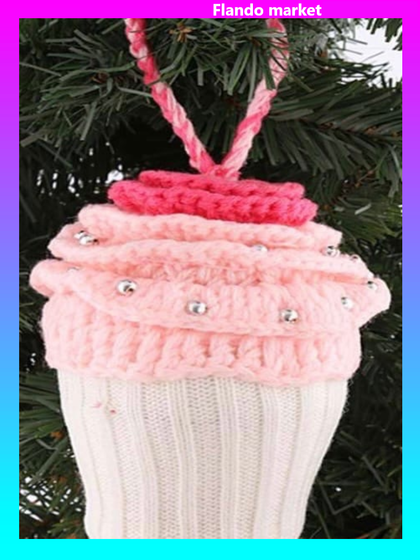 !09 Изделие декоративное новогоднее &quot;Корзина&quot; ручная работа 11 см.