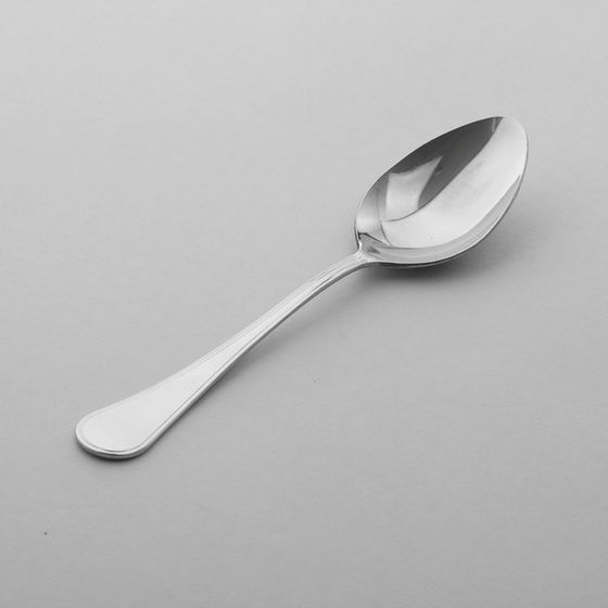 Ложка десертная «Соната» (Империал), длина=20 см, толщина 2 мм, цвет серебряный