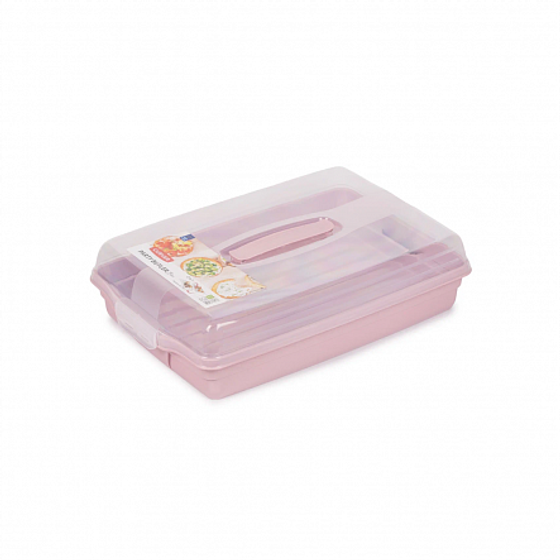 Контейнер прямоугольный большой GRAND CHEF розовый