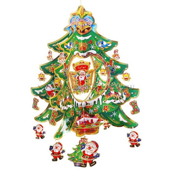 !09 Декор новогодний &quot;Ёлка&quot; (38*43см)