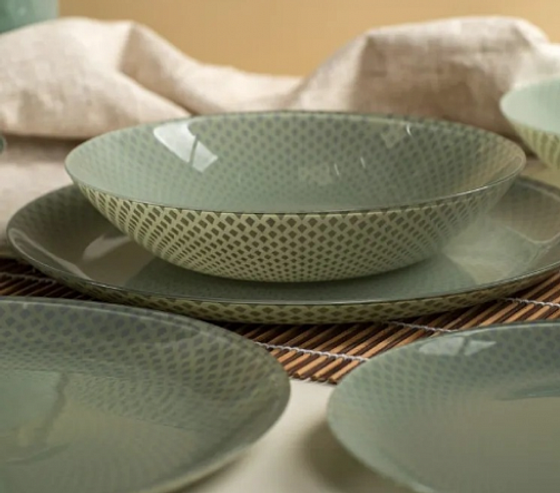 Тарелка десертная SELESTI GREEN 20.5см