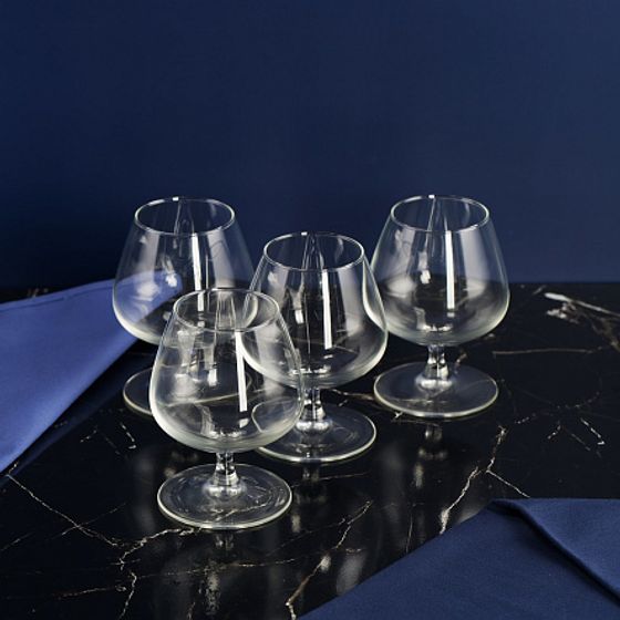 Набор фужеров (бокалов) для коньяка СИГНАТЮР (ЭТАЛОН) 4шт 410мл