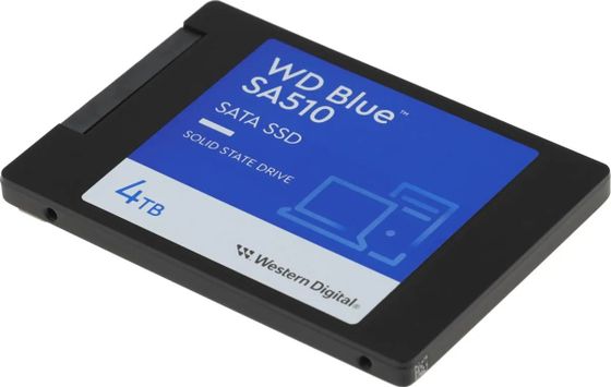 Накопитель SSD 4ТБ WD Blue SA510 WDS400T3B0A 3D NAND 2,5&quot; SATA-III (TLC)