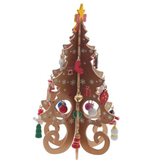 Фигурка декоративная &quot;Ёлка&quot;, L14 W1,5 H18,5 см, 3в.