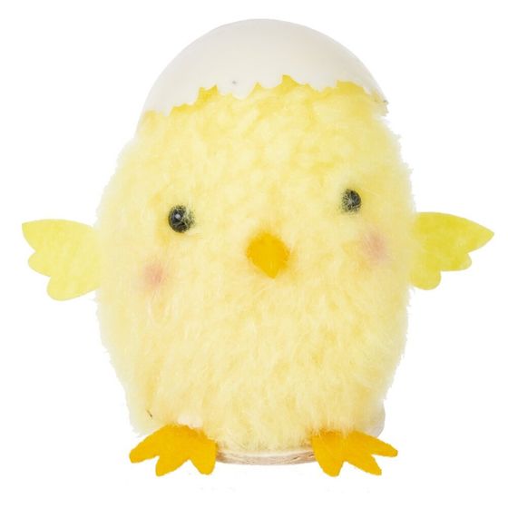 Фигурка декоративная &quot;Цыпленок&quot; (блок 12 шт), L7 W6 H7 см, 3в.