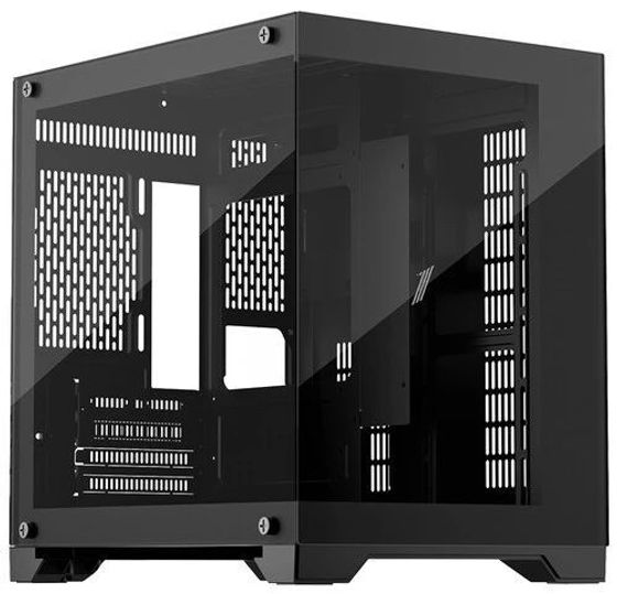 Корпус 1STPlayer MEGAVIEW MV5-T черный без БП Mini-Tower ATX (MV5-TP-BK)