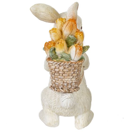 Фигурка декоративная &quot;Заяц с корзиной&quot;, L5 W7 H10 см