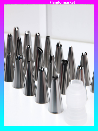 !09 Набор кондитерских насадок «Рецепт счастливой жизни»,15.8 х 9.4 см 24 шт, с адаптером