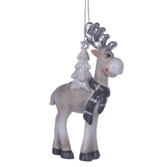 Фигурка декоративная подвесная &quot;Олень&quot;,  L5,5 W2,5 H11 см, 2в.