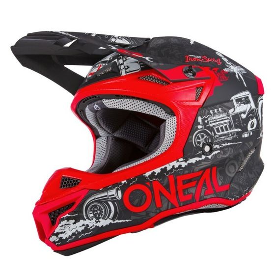 Шлем кроссовый O&#39;Neal 5Series HR V.22, ABS, матовый, черный/красный, L