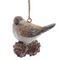 Украшение новогоднее &quot;Птичка на шишке&quot;, L8 W6 H7,5 см, 2в.