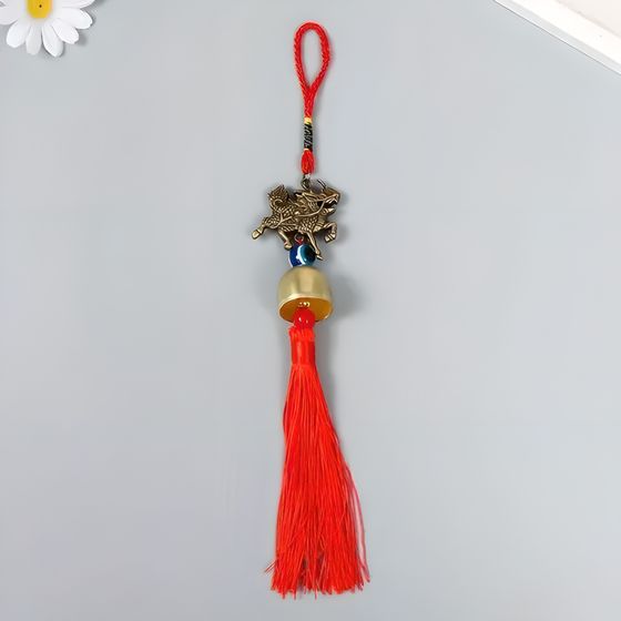 !09 Колокольчик металл &quot;Цилинь (Кирин)&quot; 1 колокол 18х4,5х3 см.