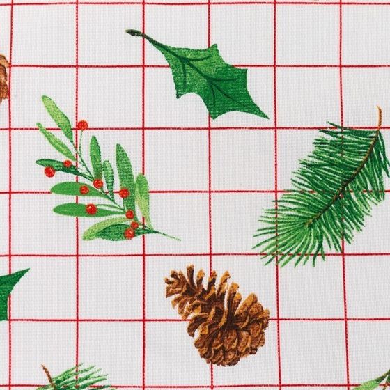 !Скатерть New Year 146х220см, 100%хл, рогожка 164 г/м2