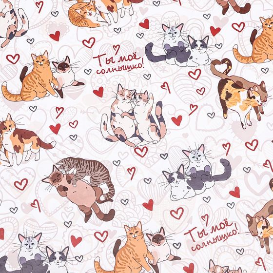 !09 Бумага упаковочная глянцевая «Ты мое солнышко», 60 × 90 см.