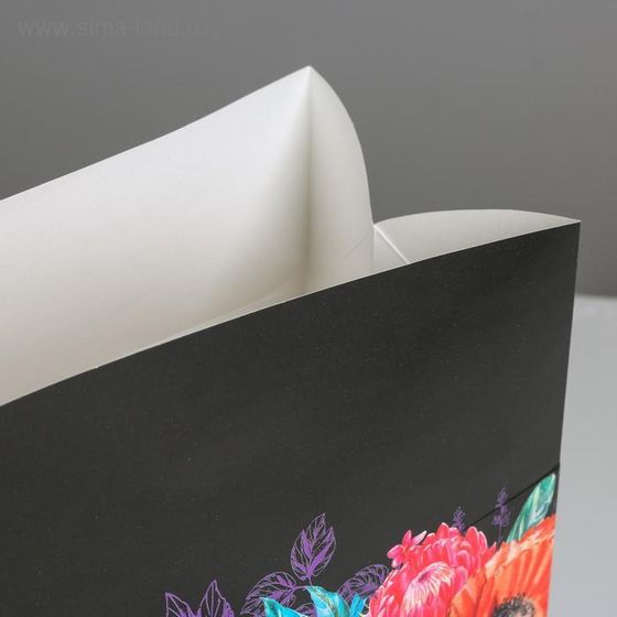 !09 Пакет—коробка (набор 2 штуки) «От всей души» , 28 х 20 х13 см.