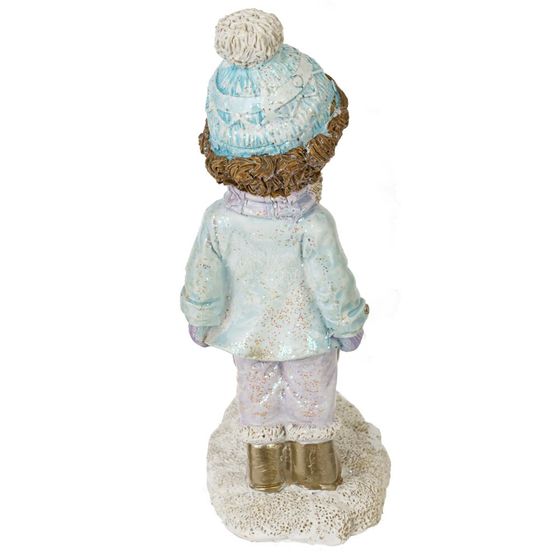 Фигурка декоративная "Мальчик и медвежонок", L9 W5 H13,5 см