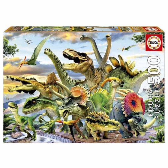 EDUCA BORRAS 500 Dinosaurs Pieces Puzzle