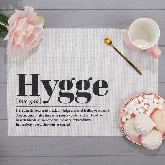 Салфетка на стол &quot;Hygge&quot;, ПВХ, 40х29 см