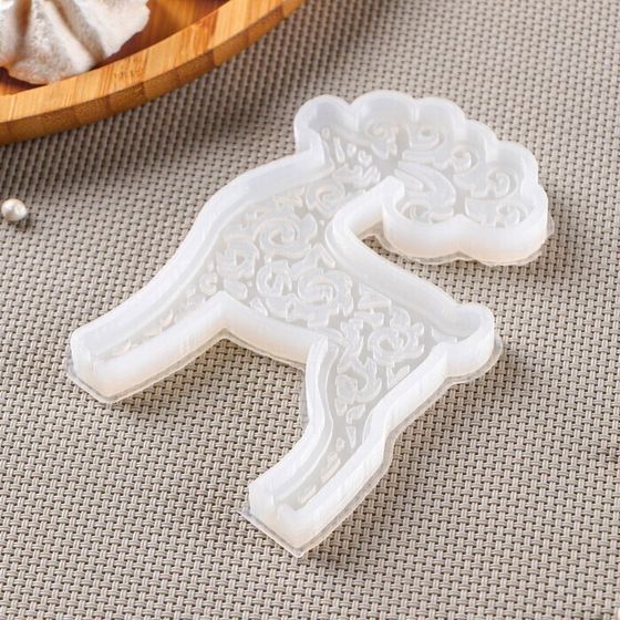 !09 Силиконовый молд «Олень», 11×7,5 см, цвет прозрачный